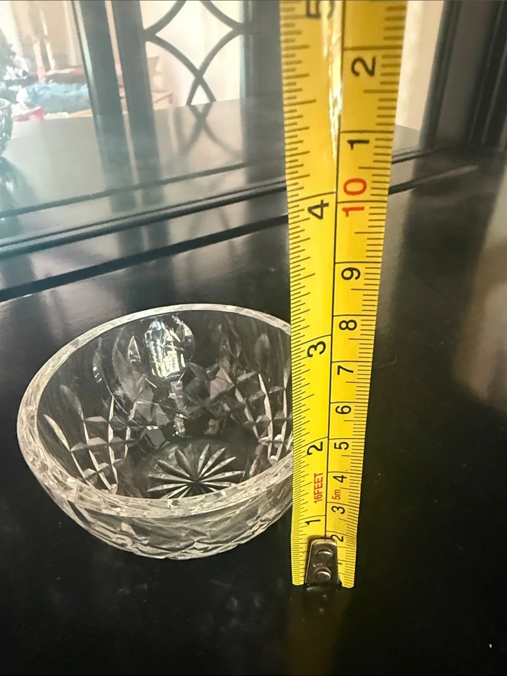 Clear Cut-Glass Creamer and Sugar Bowl - Clear Glass